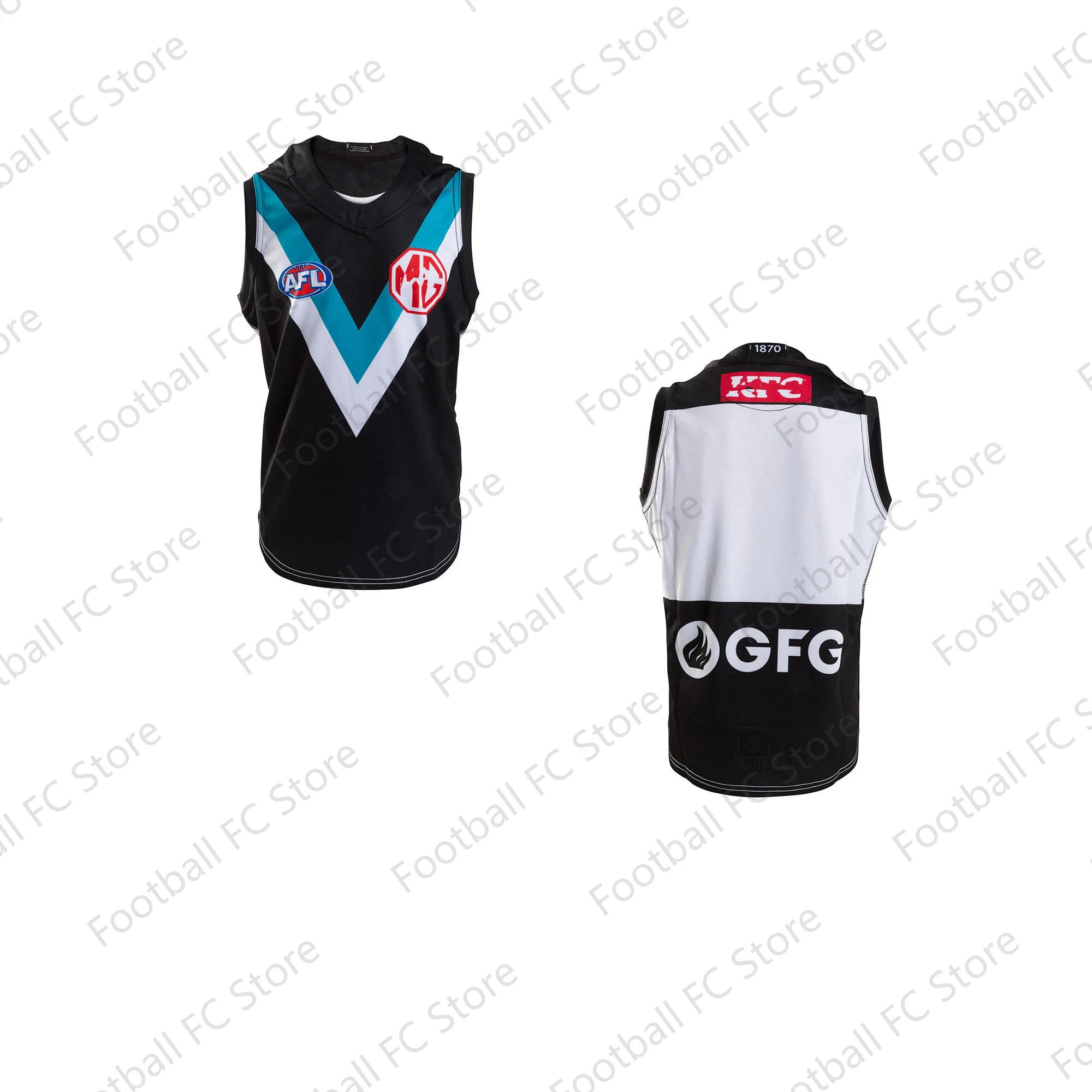 Maillot de basket-ball pour hommes, maillot de basket-ball pour adultes et enfants, kit de vernis ample, respirant, été, A.F.L, Port australien, 2024, nouvel arrivage, 2024