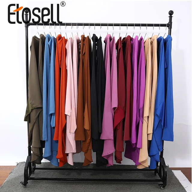 Etosell femmes à capuche musulman Hijab robe Eid prière vêtement Jilbab Abaya longue Khimar couverture complète Ramadan robe Abayas tissu islamique – Image 3