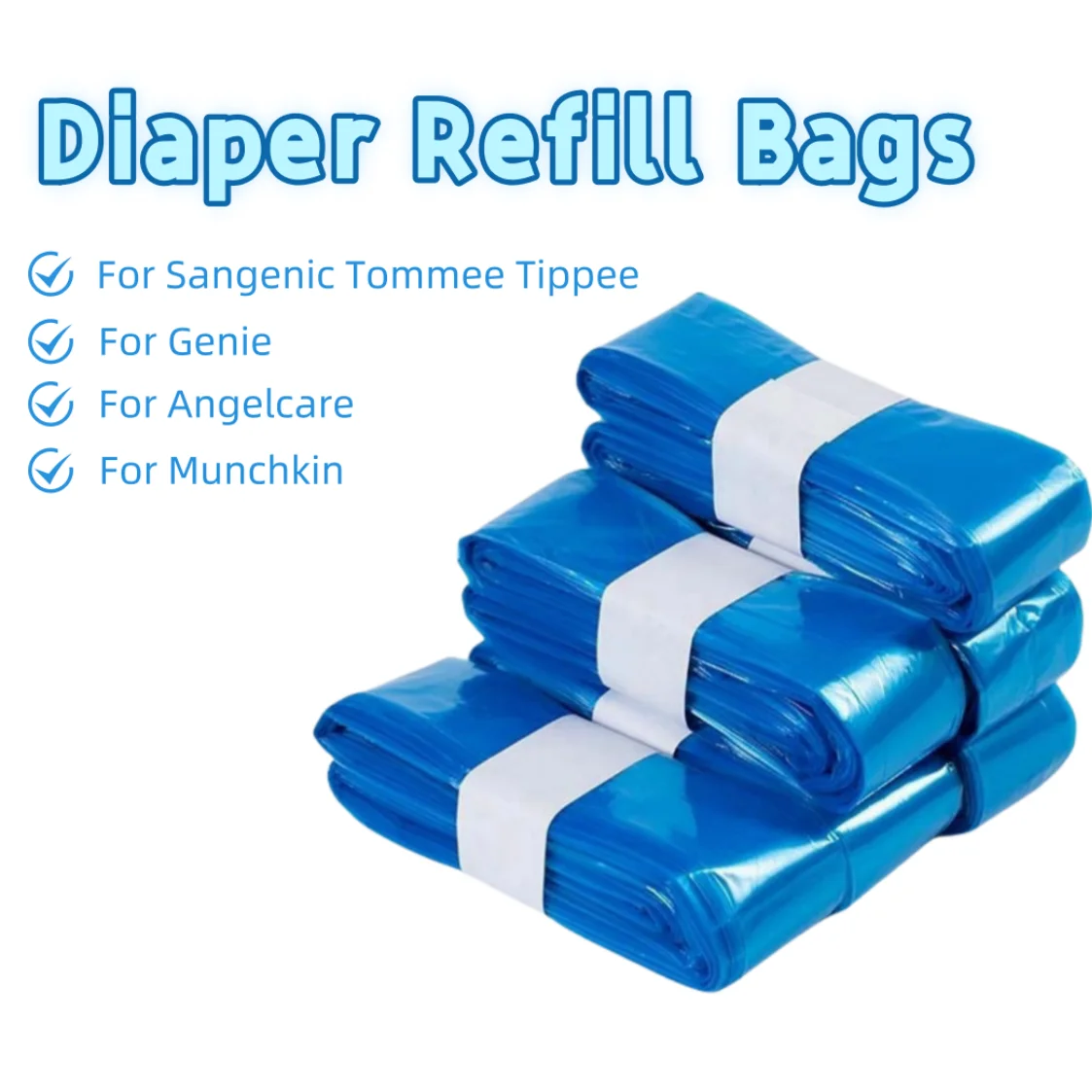Recharges de seaux à couches pour Sangenic Tommee Tippee pour génie pour Angelcare pour Munchkin