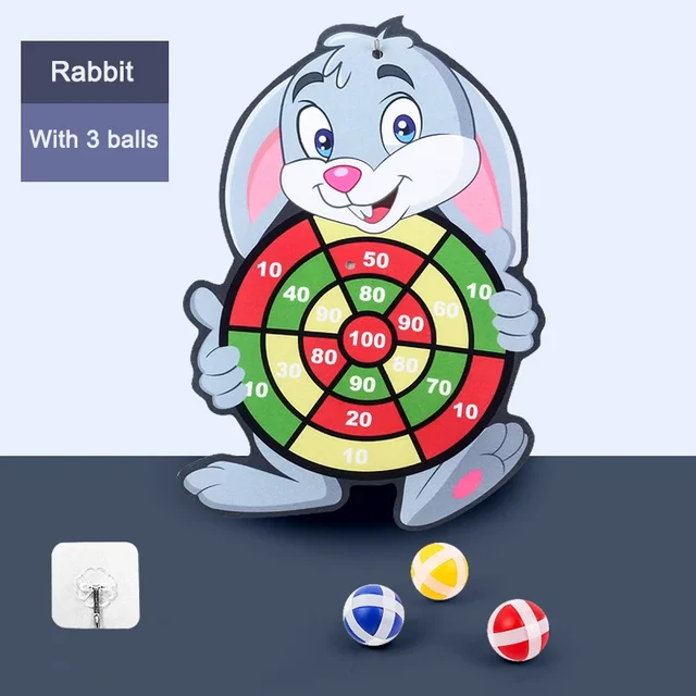 Jeu de fléchettes pour enfants de 3 à 7 ans, jouet pour bébé, balle collante, sports d'intérieur, Montessori – Image 6