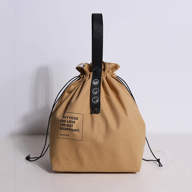 Sac à déjeuner en toile, boîte à Bento, sac à main Portable pour pique-nique en plein air, conteneur de dîner, école, conservation des aliments frais, fourre-tout, accessoires – Image 3