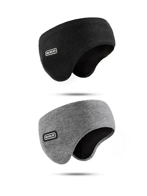 Cache-oreilles chauds bandeau d'hiver cache-oreilles hommes épaissi chaleur course ski sports de plein air bandeau front cyclisme résistant au froid – Image 3
