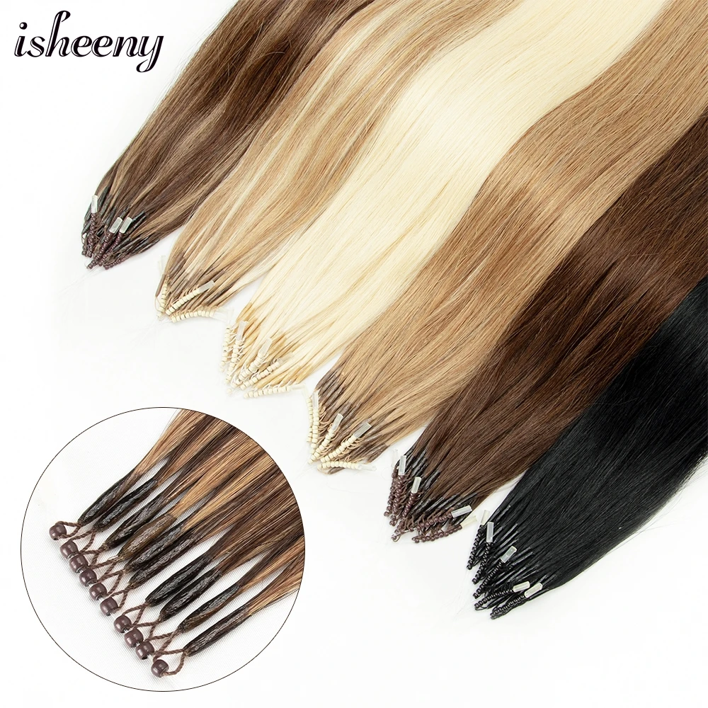 Extensions de Cheveux en Micro Perles en Silicone 8D, Anneau de Caractéristique Invisible, Mini Perles, Facile à Installer, Noir, Marron, Blond, 30g