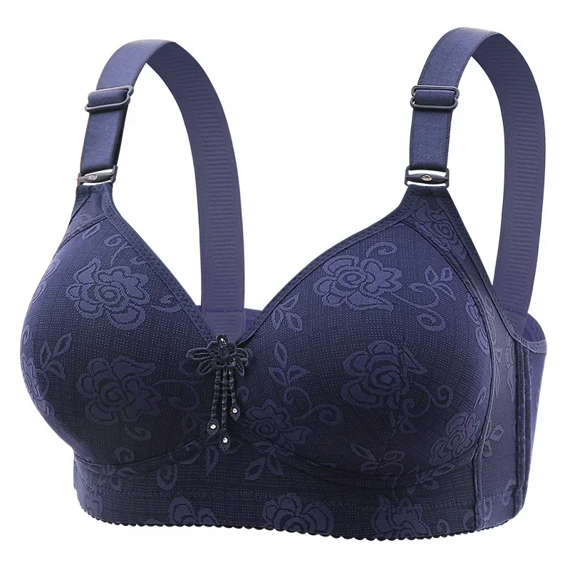 Soutien-gorge grande taille pour femmes âgées, bonnet fin, brassière pleine tasse, Non magnétique, anneau Non en acier, sous-vêtements pour maman, nouvelle collection