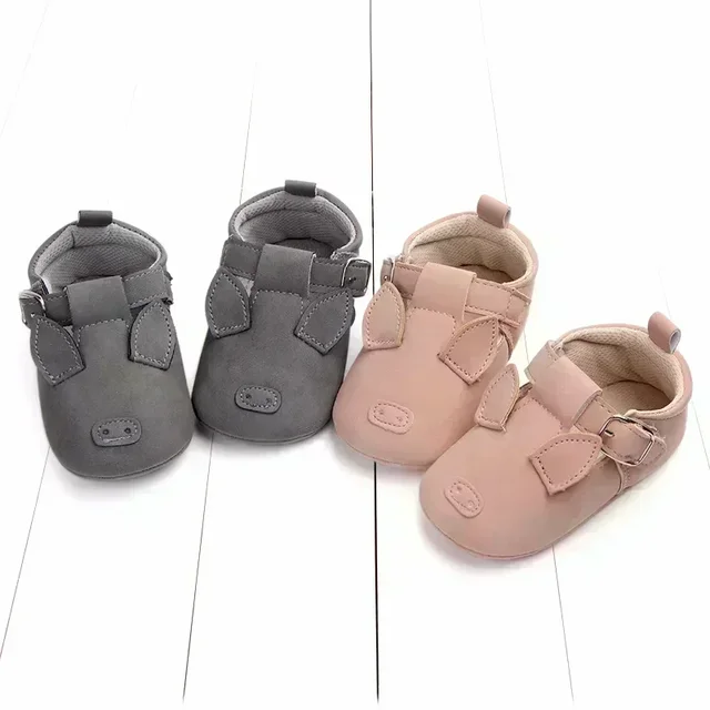 Chaussures de marche décontractées à semelle souple pour bébés filles et garçons, chaussures anti-chute de dessin animé, style printemps et automne, 0 à 1 an – Image 4