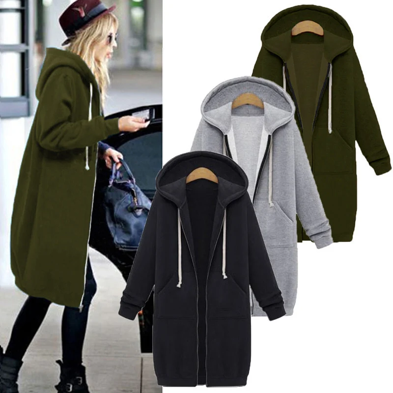 Parka à capuche épaisse pour femme