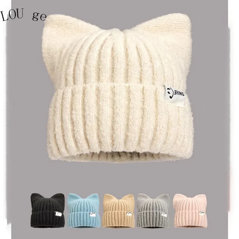 Adventure time casquettes pour hommes cagoule bonnet lapin oreille chapeau chapeau hiver femmes hiver accessoires amusant chapeau papillon pull chapeau