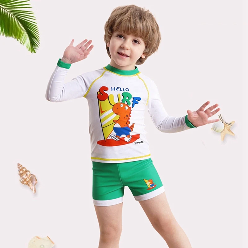 Maillot de bain d'été imprimé dessin animé pour garçons, short de planche pour enfants, maillots de bain pour enfants, plage, surf, mignon, 4-8 ans