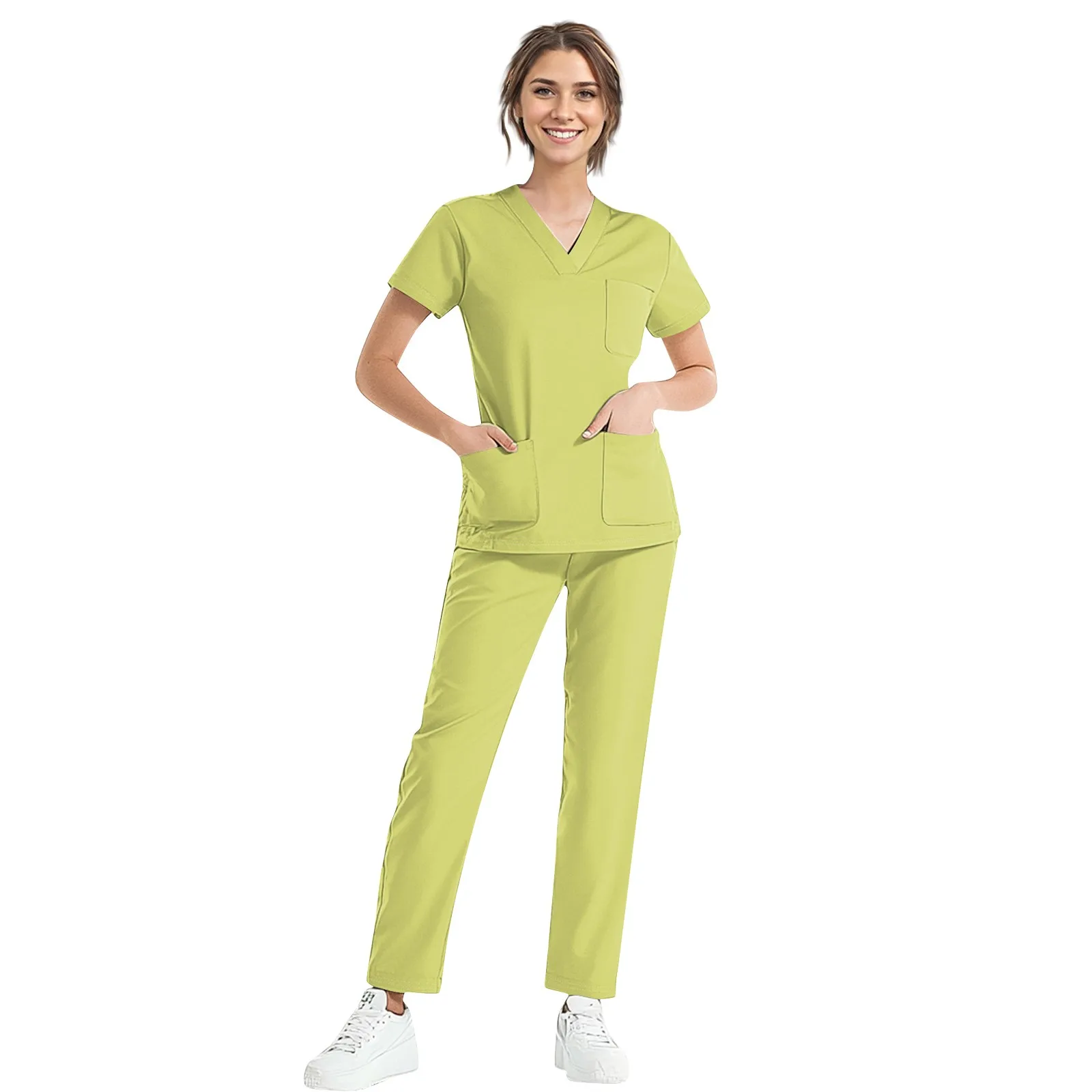 Unisex Medical Uniforms Men Women Nursing Clothes Beauty Costume Nurse Scrubs Sets Doctor Dentist Workwear Clinical Tops Pants