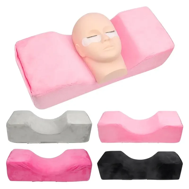 Oreiller de greffage de faux cils en forme de U, Support professionnel du cou, outils de maquillage du visage, appui-tête de beauté, oreiller doux