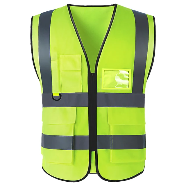 Car Reflective Safety Vest Breathable High Visibility Jacket 2 Reflective Strip Railway Coal Miners Uniform for Driver Workers – Image 3