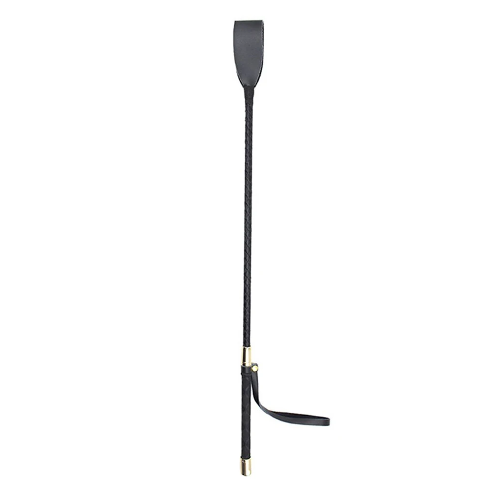 Riding Equestrian Whip Training PU Leather Lash Anti-slip Portable Learning for Outdoor Racing Performance Beginner