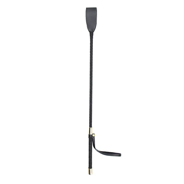 Riding Equestrian Whip Training PU Leather Lash Anti-slip Portable Learning for Outdoor Racing Performance Beginner