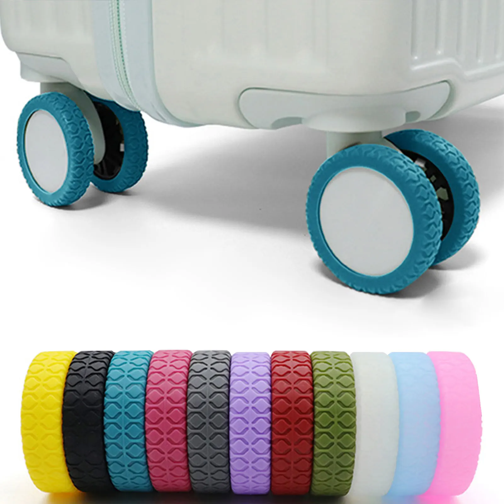 Housses de protection silencieuses en silicone pour bagages à main pour bagages à main