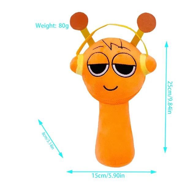Sprunki jouets en peluche Sprunki Incredibox peluche poupée chanteurs Oren Wenda jeu dessin animé oreiller en peluche enfants anniversaire cadeaux de noël – Image 3