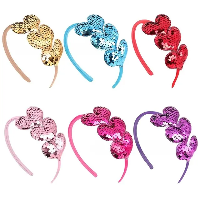 Bandeau coloré en forme de cœur pour bébé, accessoires de cheveux simples et à la mode pour fille – Image 2