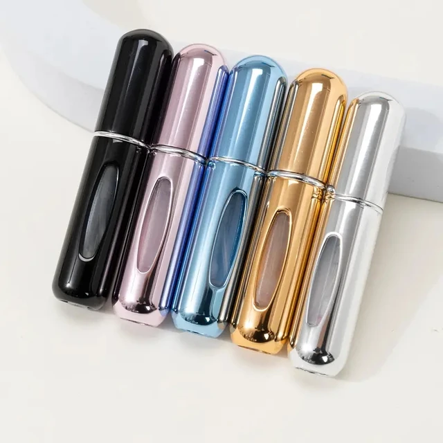 Mini bouteille de parfum Portable de voyage haut de gamme, recharge de Base, charge droite, petit échantillon de parfum, matériau en aluminium – Image 3