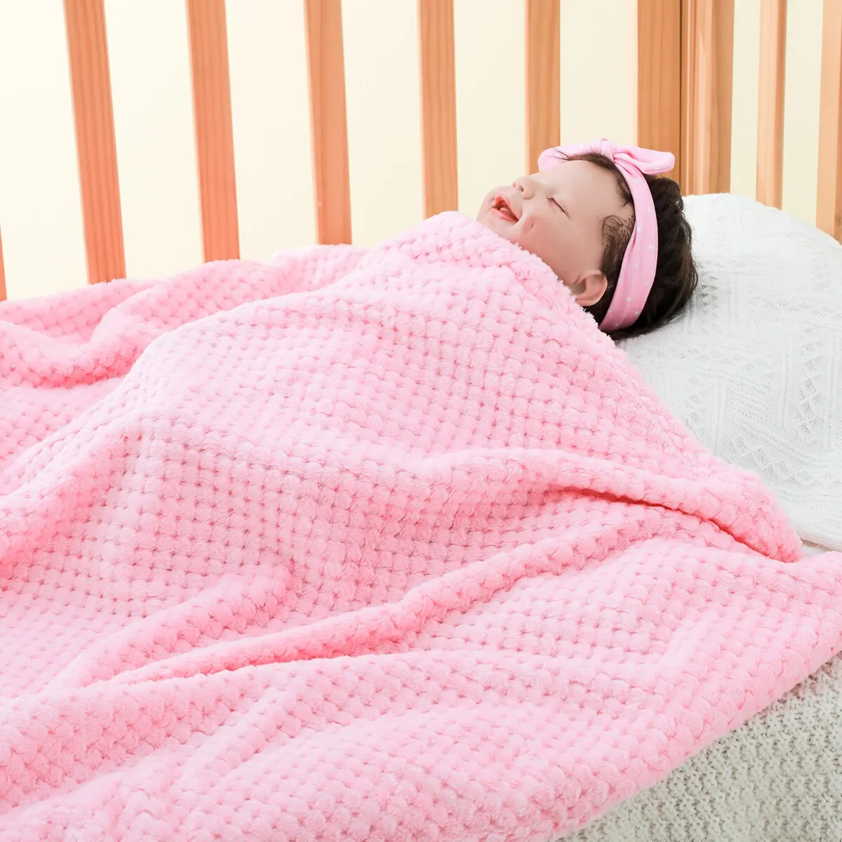 Couverture Épaisse Solide pour Bébé, 67x99cm, Motif Goutte, Ananas, Plaid, Canapé pour Enfant