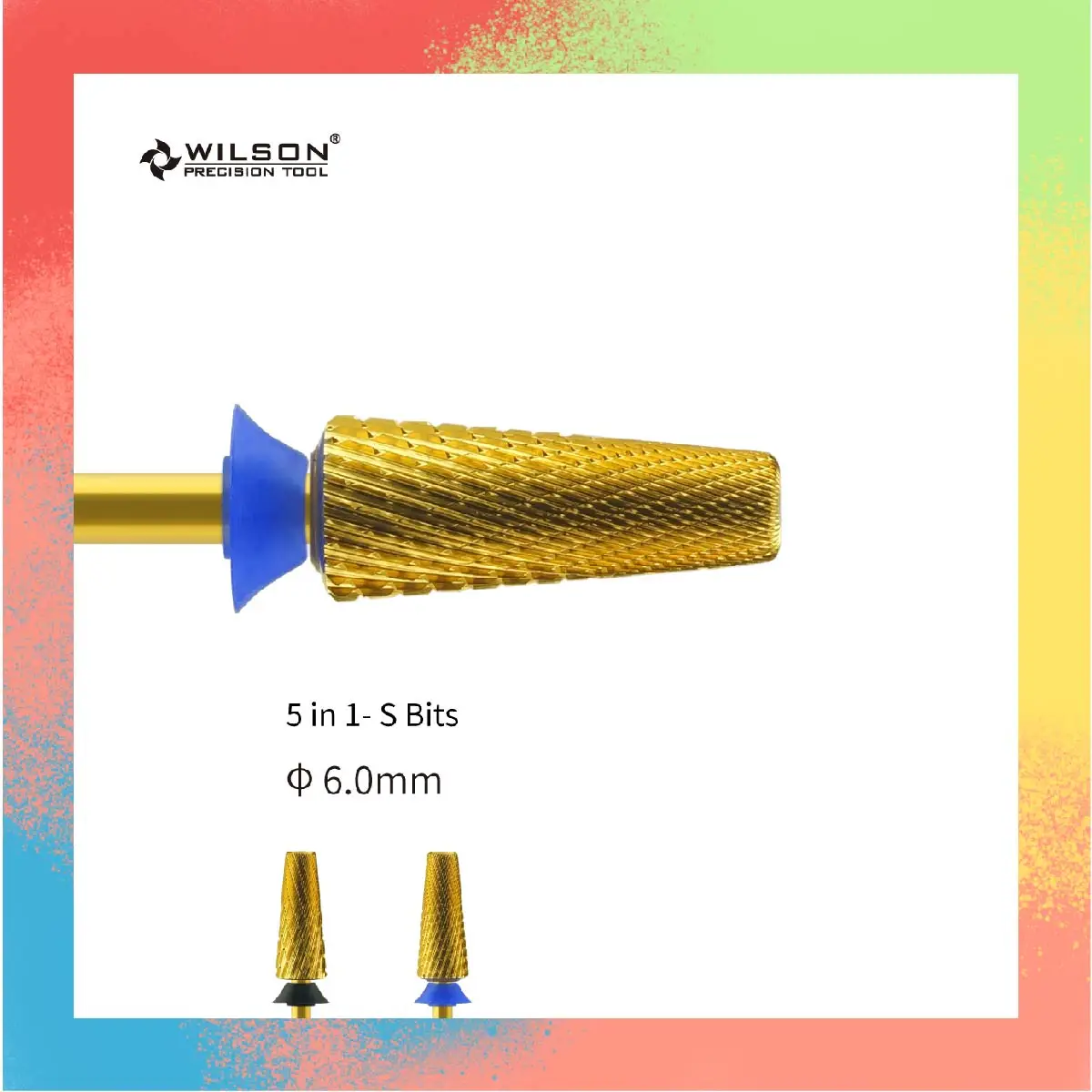 WILSON 6.0mm 5 en 1-S Bits-outils/ongles/manucure/accessoires pour ongles/forets