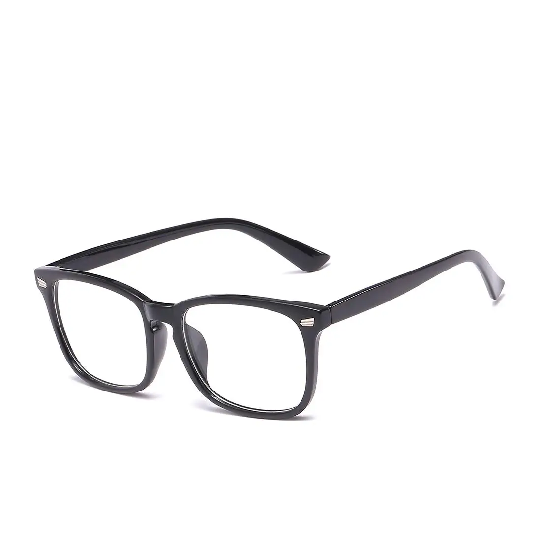 Lunettes classiques bloquant la lumière bleue, carrées, pour ordinateur, Nerd, monture Anti-rayons bleus, pour jeu sur ordinateur