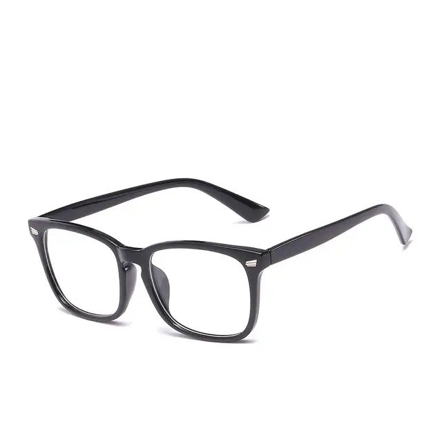 Lunettes classiques bloquant la lumière bleue, carrées, pour ordinateur, Nerd, monture Anti-rayons bleus, pour jeu sur ordinateur