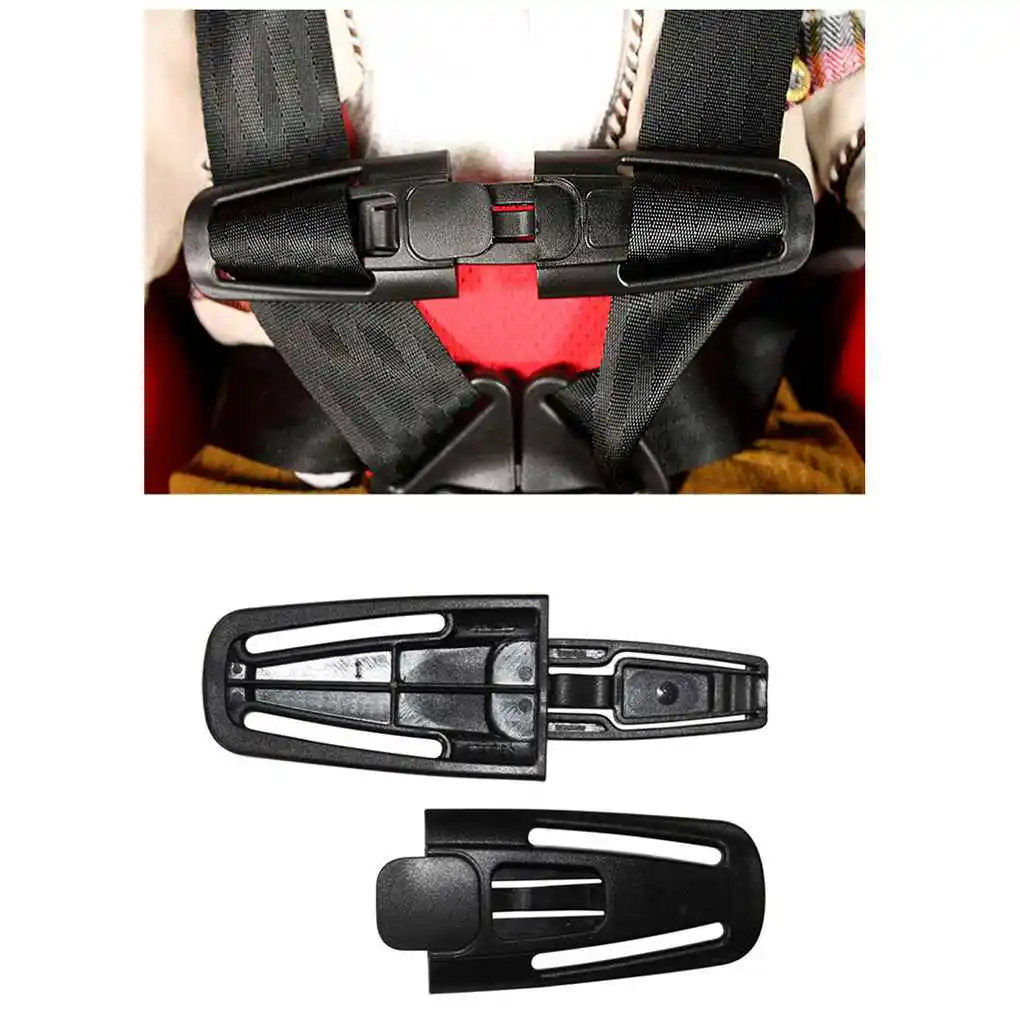 Clip de ceinture de sécurité pour siège de voiture de bébé, loquet intérieur réglable pour chaise d'enfant, 5 points, nœuds de boucle, couvre-ceinture de sécurité pour enfants