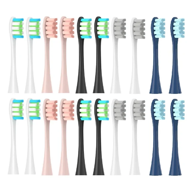 Têtes de brosse de rechange pour Oclean X/ X PRO/ Z1/ F1/ One/ Air 2 /SE/Flow DuPont, buses à poils souples et adaptées, 8 pièces