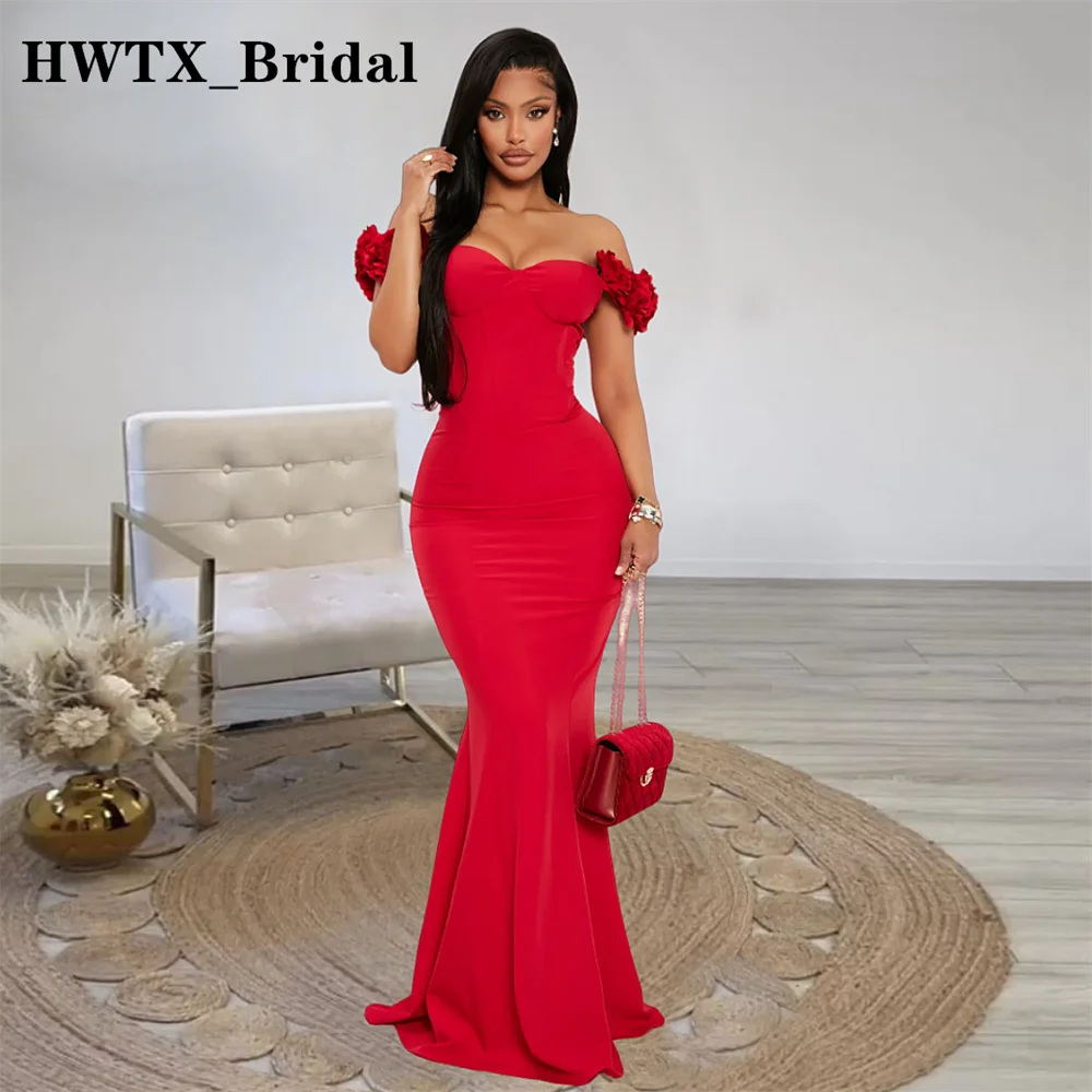 Robe de Rhrouge sexy pour femmes, style sirène, dos nu, longue robe de soirée pour mariage, grande taille, Arabie Saoudite, 2023