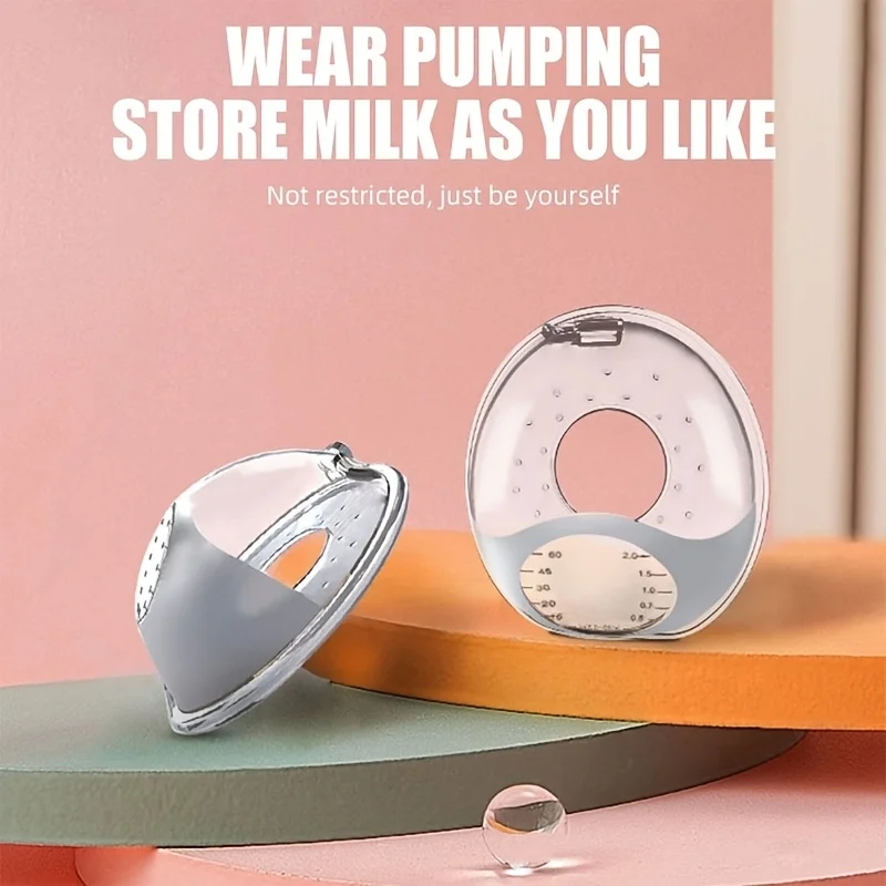 Collecteur de lait maternel en silicone - Coquilles mammaires souples |   Tasses d'allaitement portables |   Économiseur de lait maternel |   Letdown Catcher pour le pompage