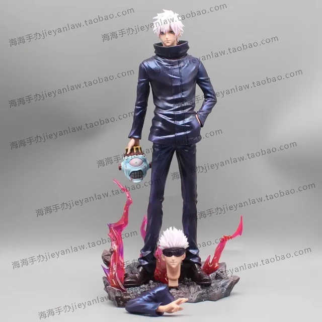 Jujutsu Kaisen Anime Figures Satoru Gojo Figure 2 Heads 2 Arms Action Figurine Statue Collection Ornament Model Christmas Gifts – Image 4