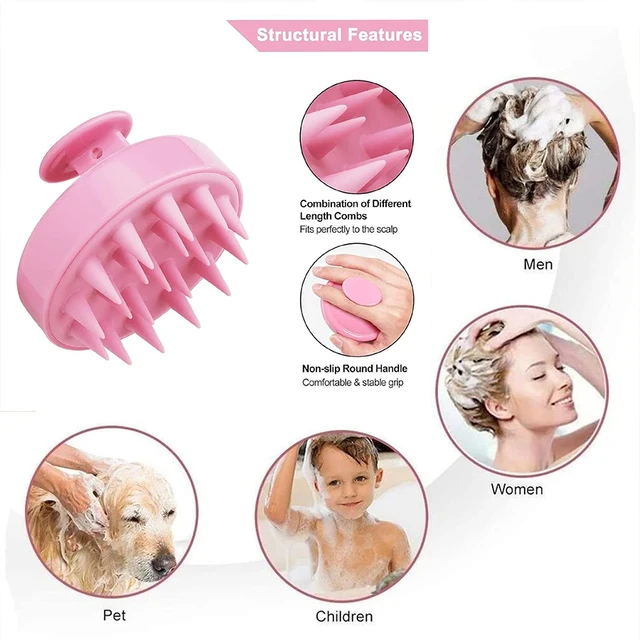 Ensemble de 11 brosses à cheveux, ensemble de brosses démêlantes pour cheveux bouclés avec flacon pulvérisateur pour cheveux, ensemble de brosses à cheveux, brosse de massage du cuir chevelu, 9 rangées – Image 4