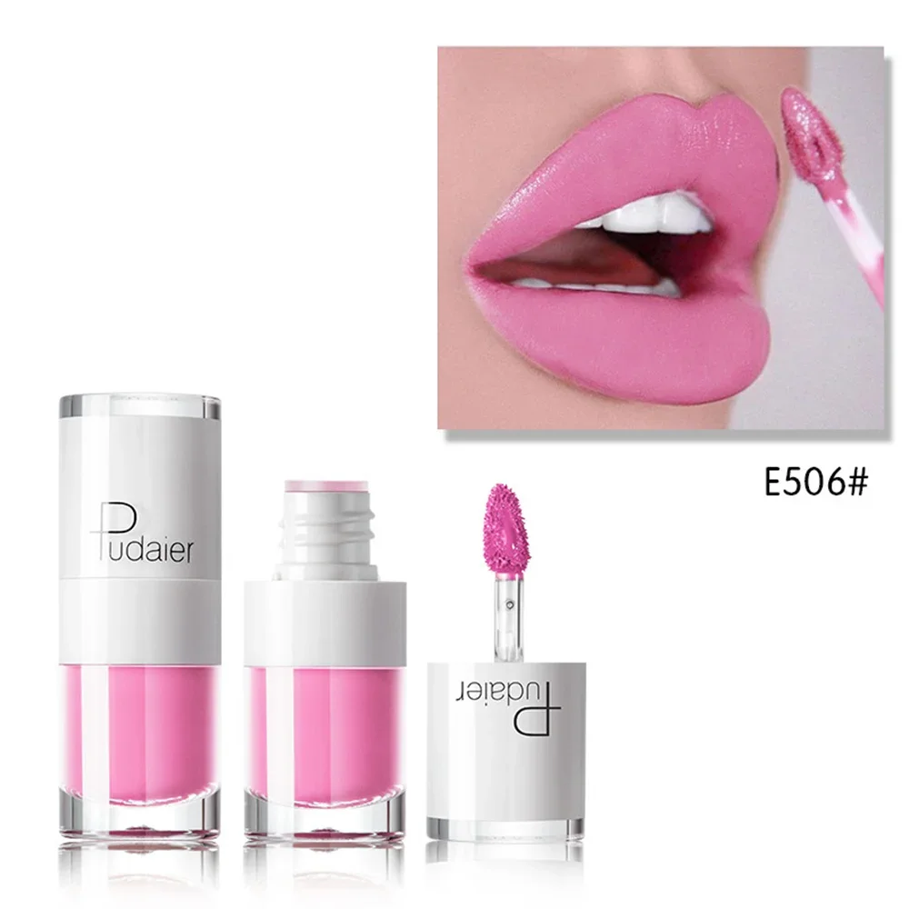 Rouge à lèvres liquide rose Sexy, 16 couleurs, teinte velours longue durée, tasse antiadhésive imperméable, cosmétiques, maquillage
