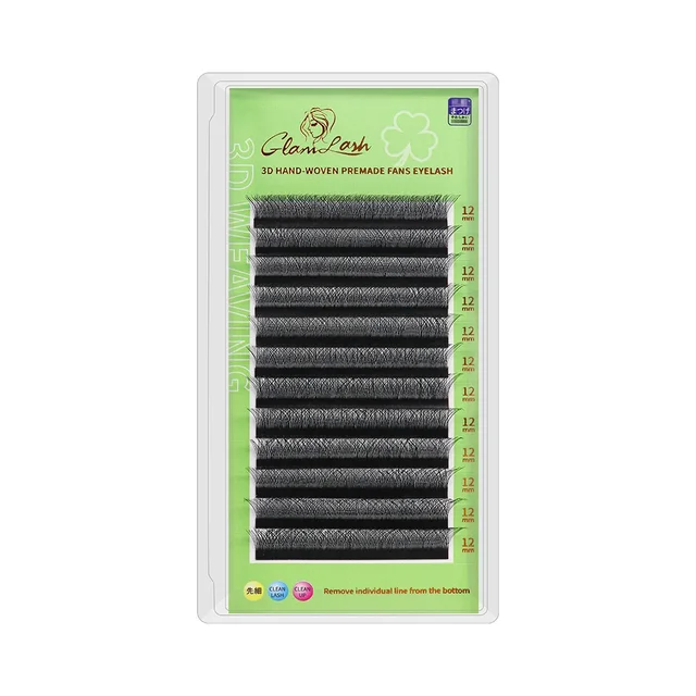 GLAMLASH L/LU/M W forme Extension de cils 3D préfabriqué Volume ventilateur cils W Style YY cils Faux vison Volume cils cils naturels – Image 6
