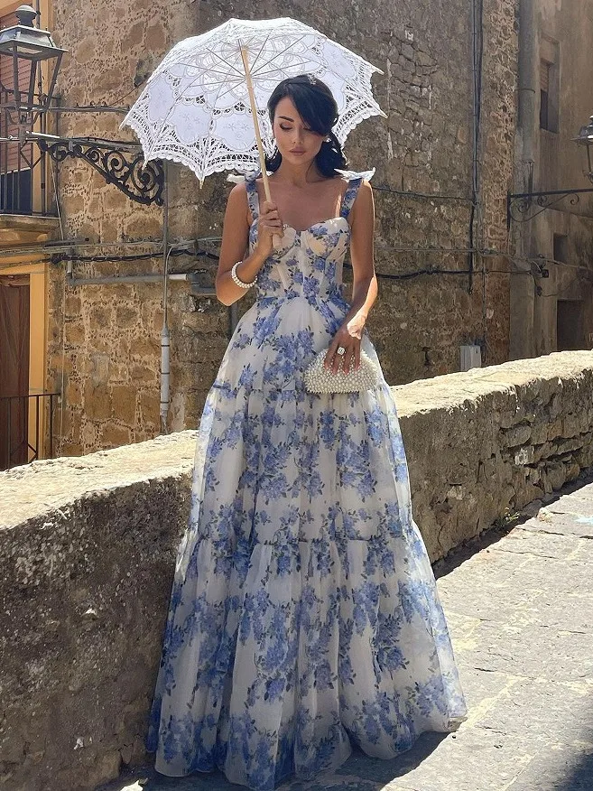 Robe de Soirée Longue et Élégante en Organza à la Mode, Découverte, Nouvelle Collection 2024