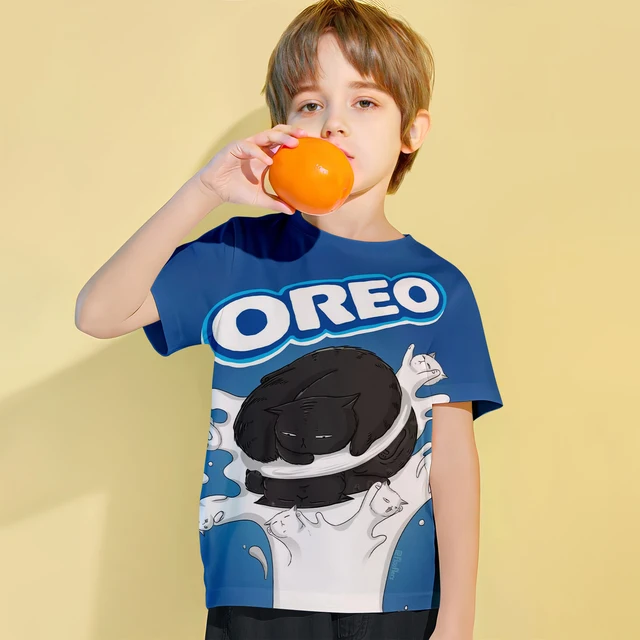 T-Shirt à Manches Courtes pour Enfant, Vêtement pour Garçon et Fille, Imprimé en 3D, à la Mode, 2024 – Image 2