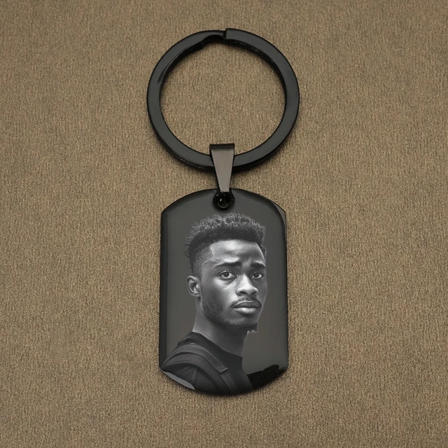 Porte-clés Photo personnalisé pour conduite sûre, cadeau de Couple Photo personnalisé pour lui, cadeaux commémoratifs pour animaux de compagnie, porte-clés pour hommes et femmes – Image 3