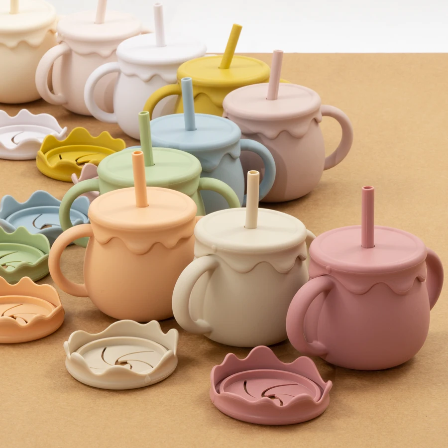 Boîte de stockage des aliments pour bébé, tasse de collation, tasse à boire Portable pour nourrissons, double usage, bande de couverture, accessoires pour nouveau-nés