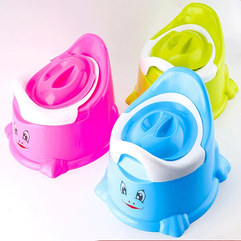 Pot Portable Mignon de Grande Taille pour Bébé, Chaise d'Entraînement avec Poignées, Juste de Rangement Amovible, Toilette Facile à Nettoyer pour Enfant