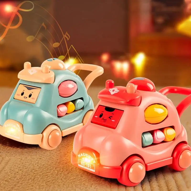 Jouet de voiture de dessin animé polyédrique pour enfants, histoire itude Shoous créative, chariot coaxial pour bébé, jouets de marche, machine, 1 pièce