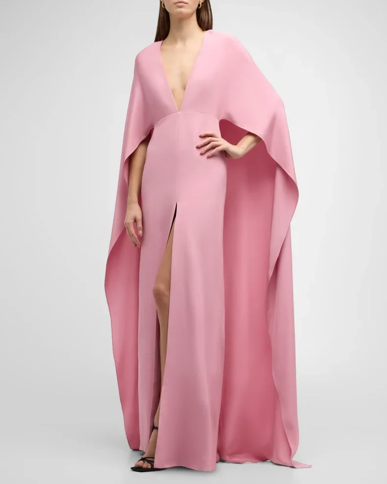 Robe de Soirée Châle en Mousseline de Soie pour Femme, Banquet observateur Haut de Gamme, Tempérament, Cérémonie, Bal, Luxe