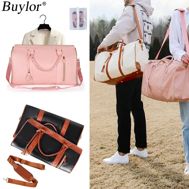 Buylor sac de costume pliable vêtements imperméables fourre-tout grande capacité sacs de voyage sac à main pour femme sacs de Fitness en plein air sac de sport
