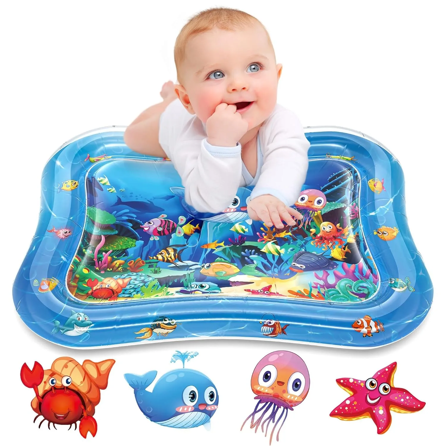 Grand tapis de jeu gonflable d'été pour bébé, tapis de jeu d'eau de haute qualité pour l'éducation précoce, adapté aux exercices d'activité pour bébé