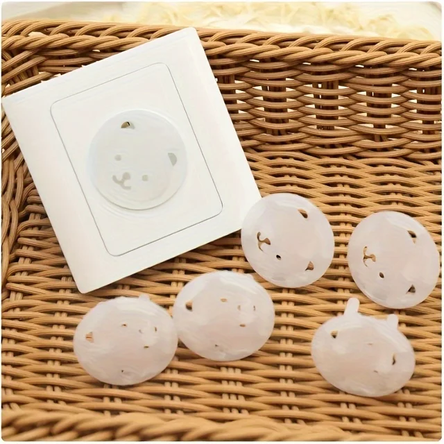 Juste de protection contre les chocs électriques pour bébé, protection de sécurité pour enfants, prise de courant EU, ours, 10 pièces – Image 6