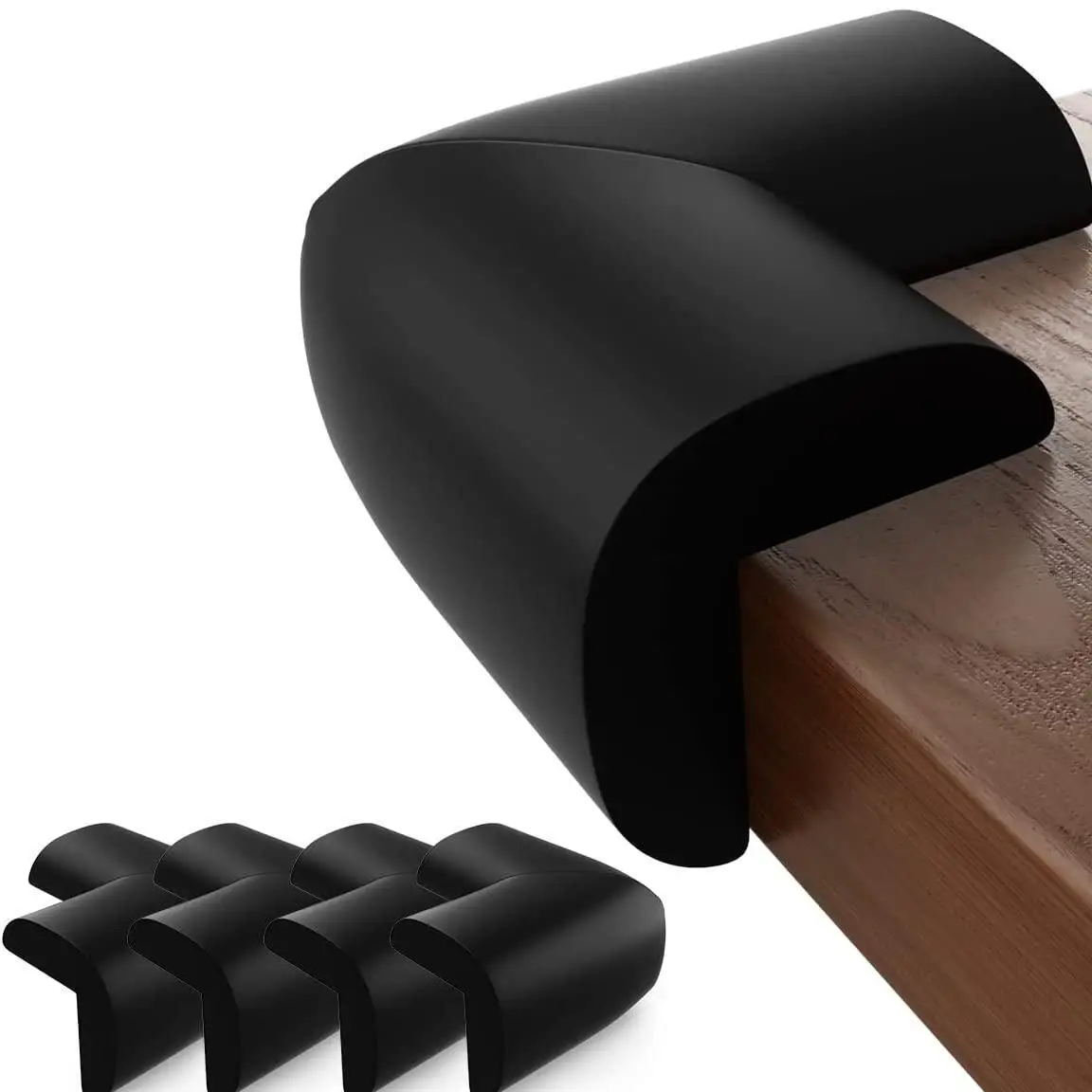 Protections d'angle souples pour bébé, 4 pièces, protection d'angle de Table pré-adhésive pour meubles de sécurité pour enfants, pare-chocs et bord tranchant