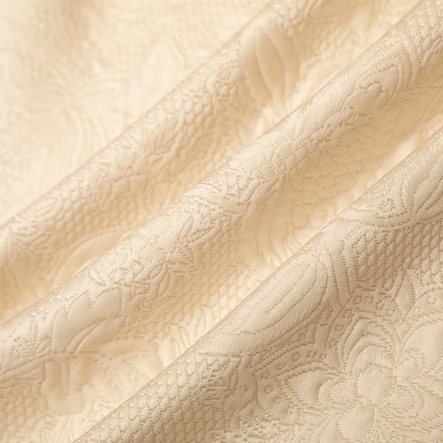 RapWeight-Jupe Courte en Satin de Mûrier 61.9% Naturel, Jacquard GuanLe, Taille Haute, Amincissante, Tempérament, Câlin aux Hanches – Image 4