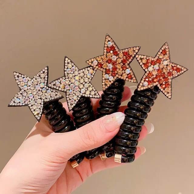 Chouchous élastiques pour enfants, couleur gelée, queue de cheval, bandes de cheveux, cravate en caoutchouc, fil de téléphone, accessoires pour enfants – Image 5