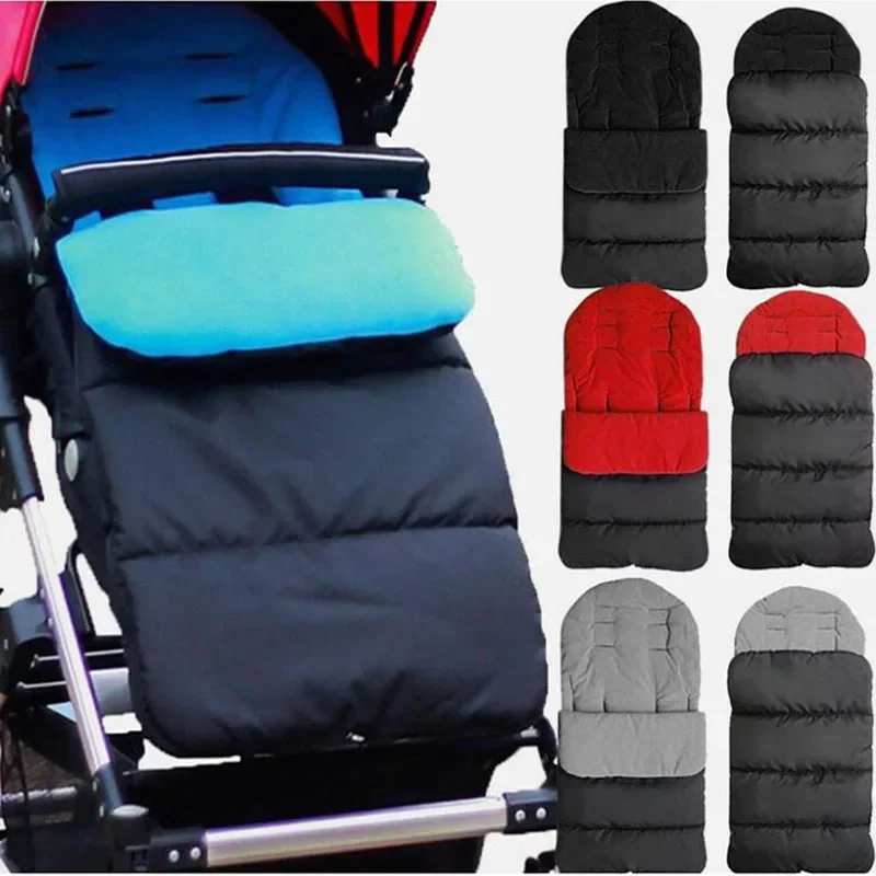 Poussette universelle hiver sac de couchage chancelière couverture orteils Buggy siège coussin enfants chaud coupe-vent nouveau-né accessoires