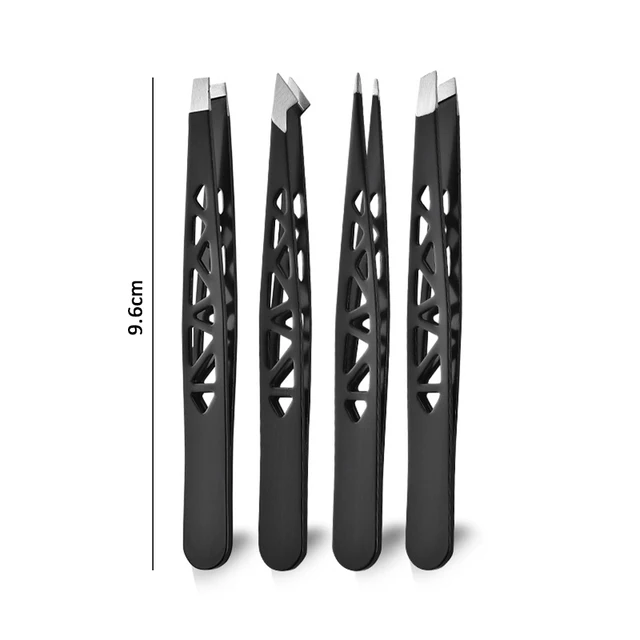Ensemble de pinces à épiler professionnelles en acier inoxydable, cils de précision, outil d'épilation des sourcils, outil de maquillage, étui de voyage, nouveau style – Image 6