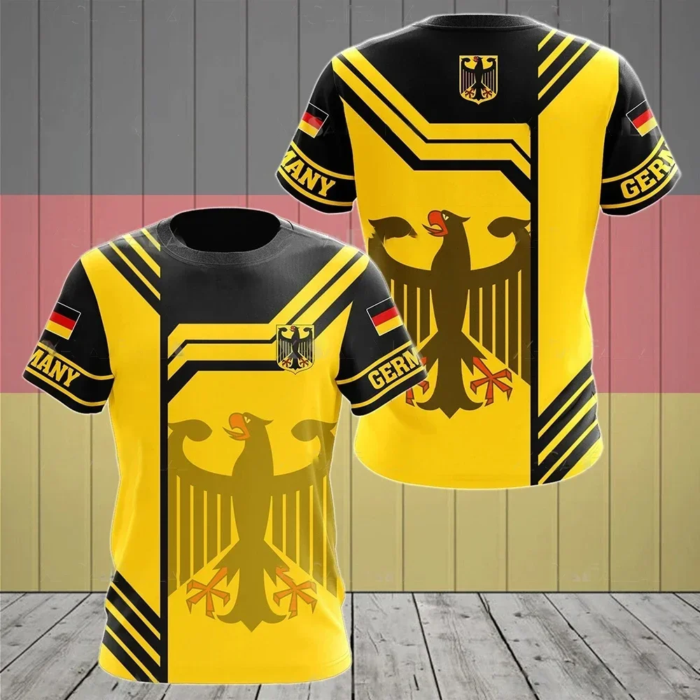 Allemagne drapeau impression 3d T-shirts hommes mode T-shirt enfants Hip Hop hauts T-shirts Deutschland Flagge T-shirt garçons T-shirt été haut pour femme