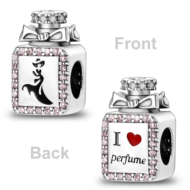 Ajustement Original Bracelet Bracelet breloques perle argent plaqué amour coeur pendentifs lumineux luciole balancent pour collier bijoux à bricoler soi-même – Image 6